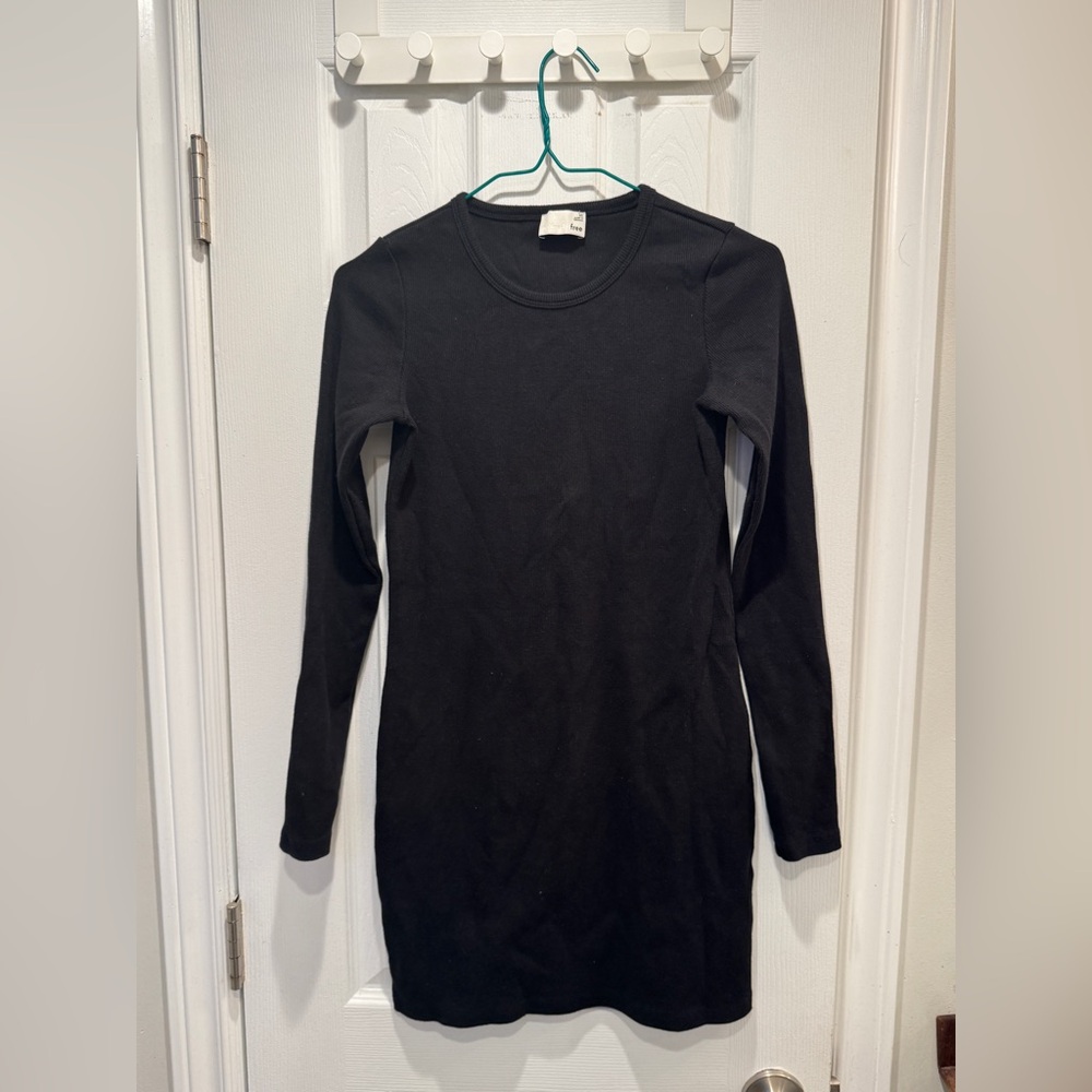 Wilfred Free Long Sleeve Ribbed Body Con Sweater Dress
